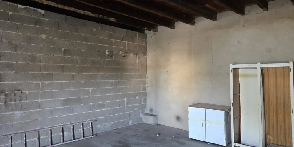 Le garage avant sa transformation en duplex